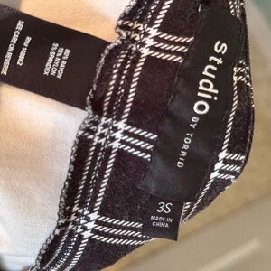 Studio by Torrid Black and White Plaid Wide leg Pants. 3 Short.